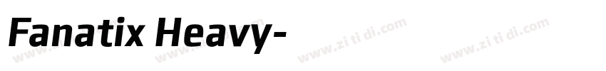 Fanatix Heavy字体转换